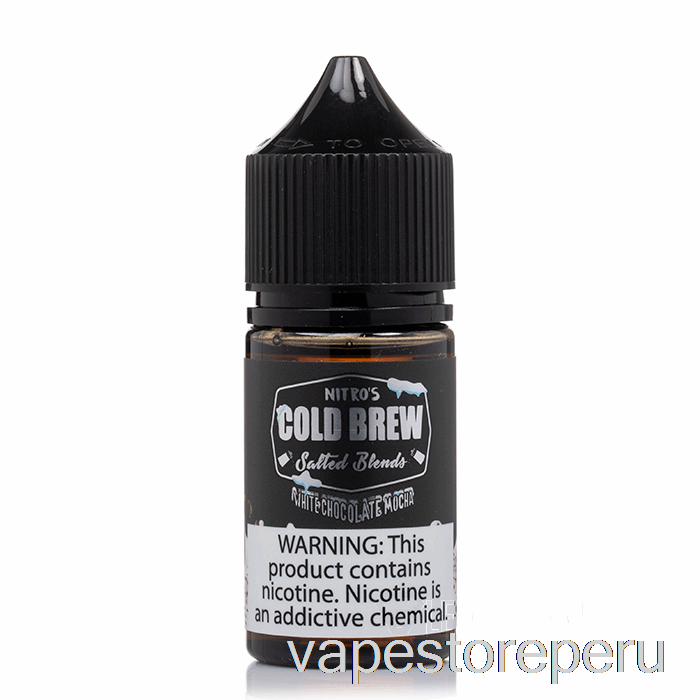 Vape Recargable Chocolate Blanco Mocha - Sales Nitros Cold Brew - 30ml 45mg